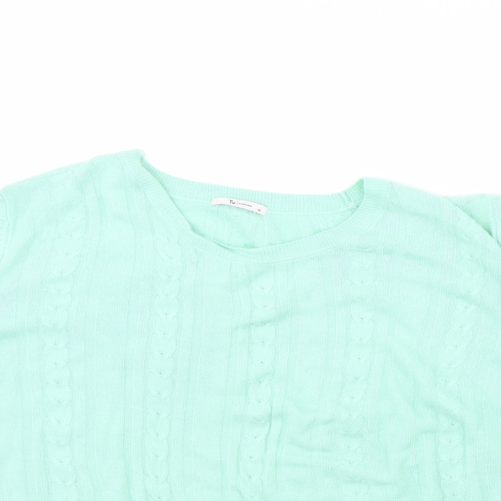 TU Womens Green   Pullover Jumper Size 16