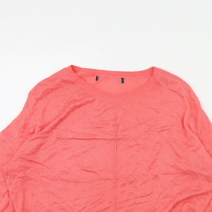 Womens UK Size L M&S Pink Pullover Jumper