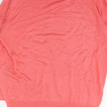 Womens UK Size L M&S Pink Pullover Jumper