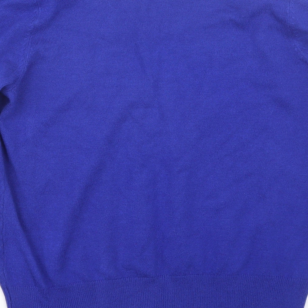 JM Collection Womens Blue   Pullover Jumper Size XS