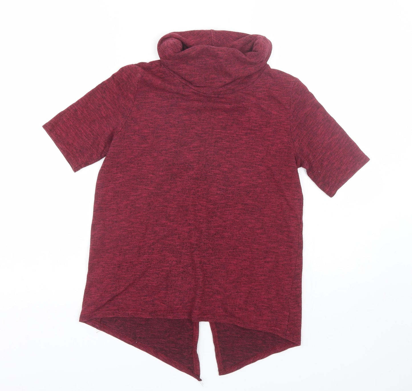 Womens UK Size 8 Miss Selfridge Red Basic T-Shirt