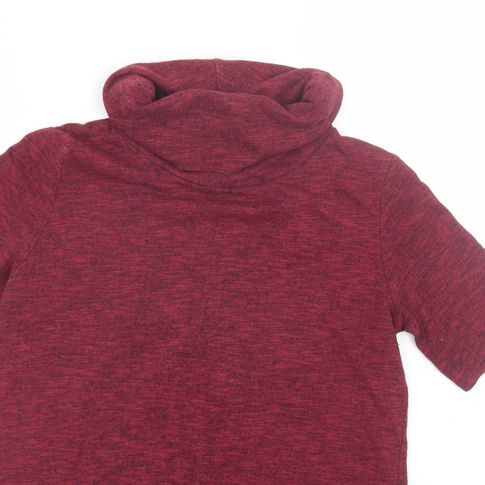 Womens UK Size 8 Miss Selfridge Red Basic T-Shirt