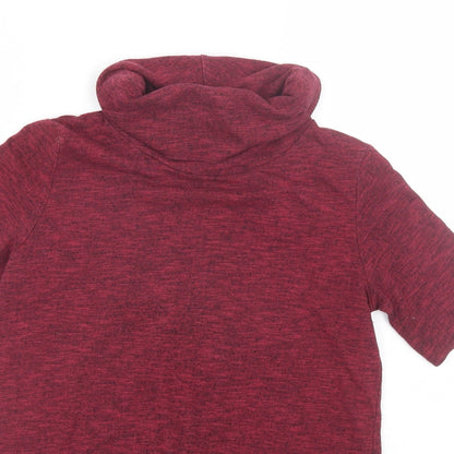 Womens UK Size 8 Miss Selfridge Red Basic T-Shirt