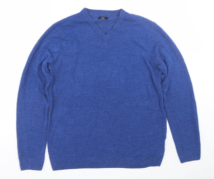 F&F Mens Blue   Pullover Jumper Size L