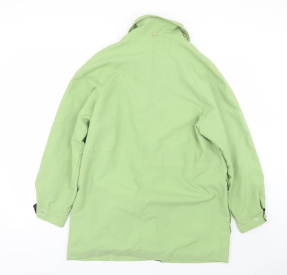 Compliments outwear Womens Green   Rain Coat Coat Size 14