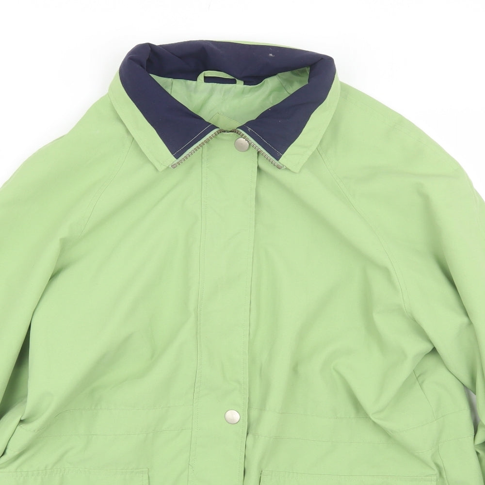 Compliments outwear Womens Green   Rain Coat Coat Size 14