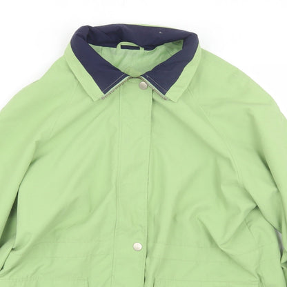 Compliments outwear Womens Green   Rain Coat Coat Size 14