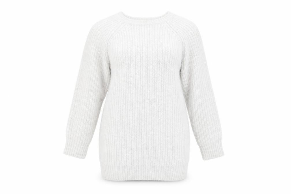 Womens UK Size 8 River Island Silver Pullover Jumper