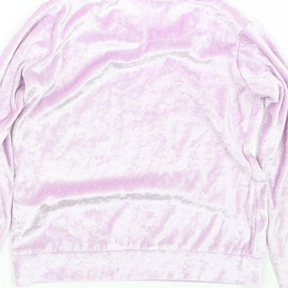 Style it up Girls Purple  Velour Basic T-Shirt Size 7-8 Years