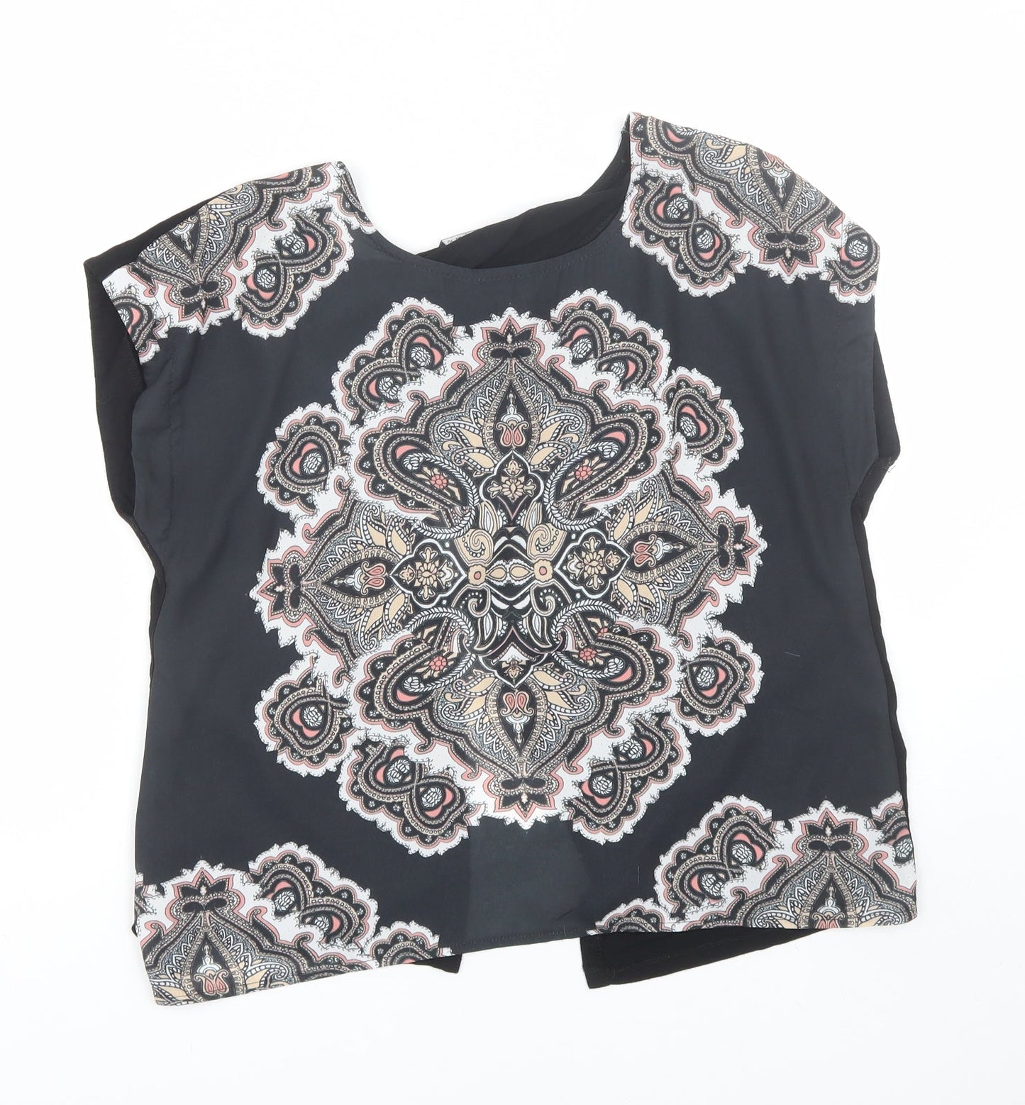Womens UK Size 12 Select Black Basic T-Shirt