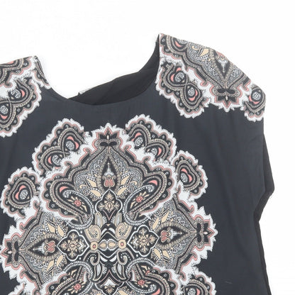 Womens UK Size 12 Select Black Basic T-Shirt
