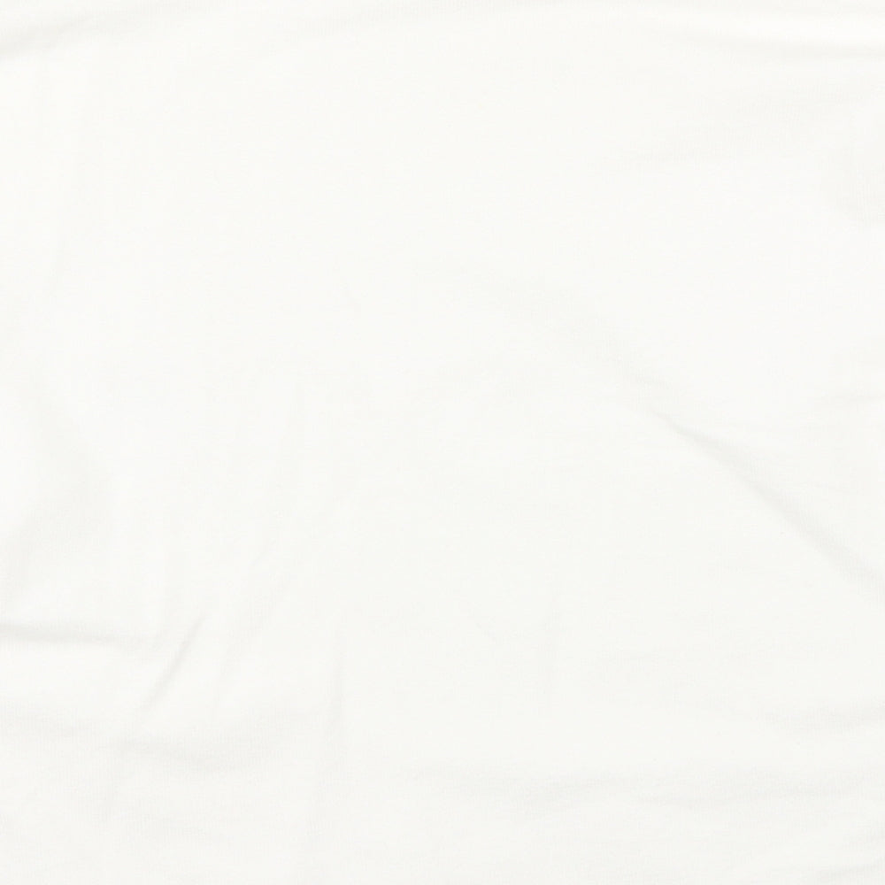 M&V Womens White   Basic T-Shirt Size S