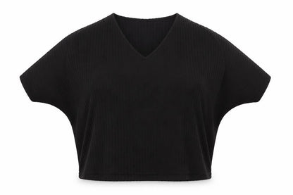 New Look Womens Black Striped  Basic T-Shirt Size S