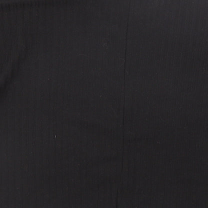 New Look Womens Black Striped  Basic T-Shirt Size S