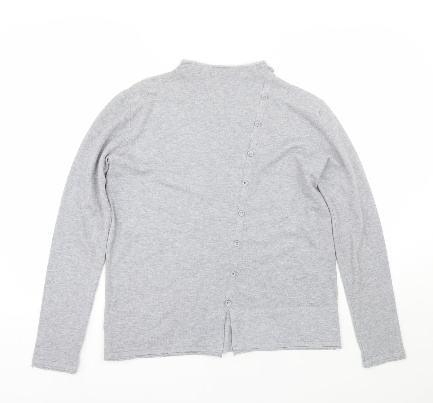 Womens UK Size L Preworn Grey Pullover Jumper