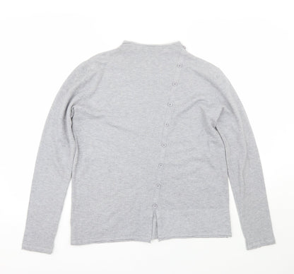 Womens UK Size L Preworn Grey Pullover Jumper