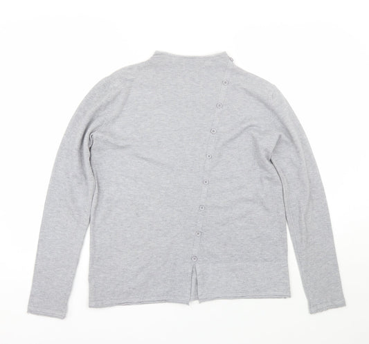 Womens UK Size L Preworn Grey Pullover Jumper