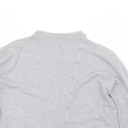 Womens UK Size L Preworn Grey Pullover Jumper