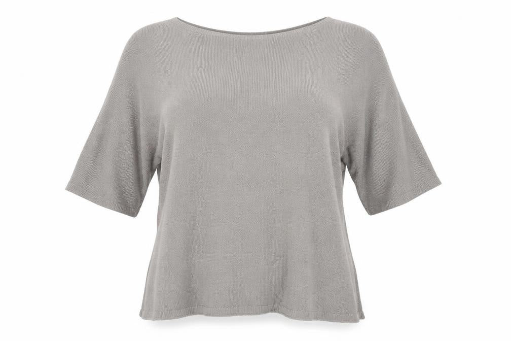Womens UK Size L Preworn Grey Basic T-Shirt
