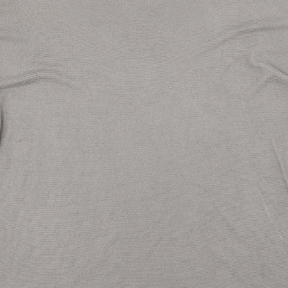 Womens UK Size L Preworn Grey Basic T-Shirt