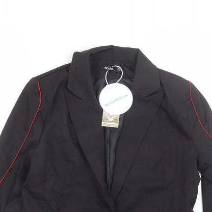 Boohoo Womens Black   Jacket Suit Size 10