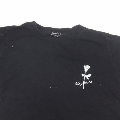 Boohoo Womens Black   Basic T-Shirt Size S