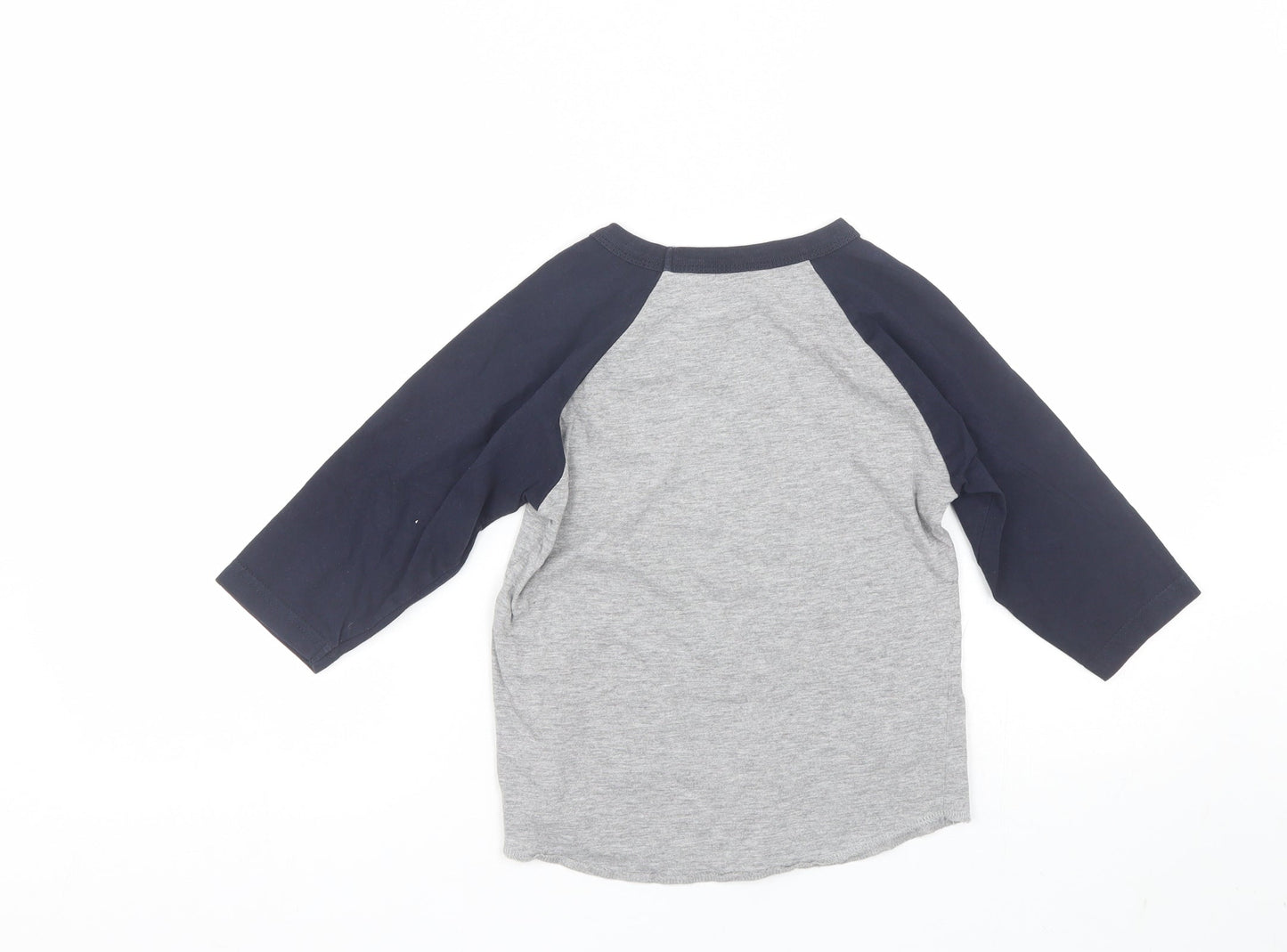 USA inc Boys Grey   Basic T-Shirt Size 6-7 Years  - NYC