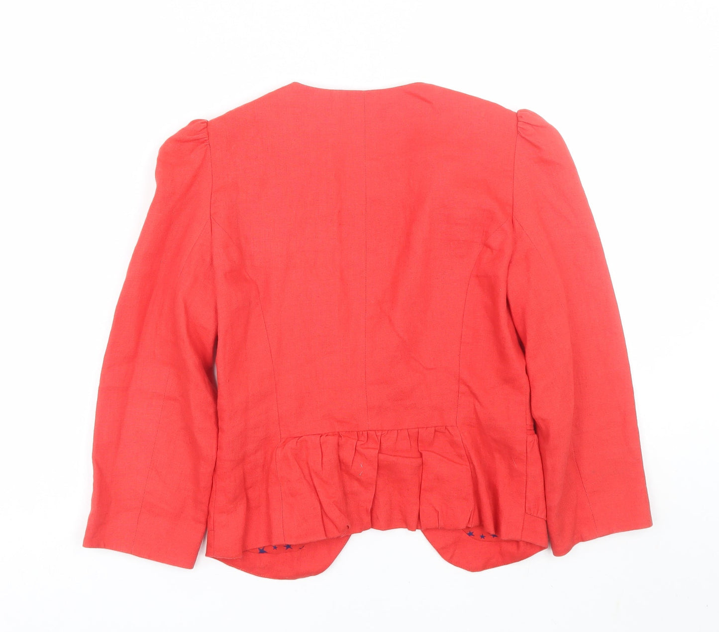 Topshop Womens Red   Jacket Suit Size 10
