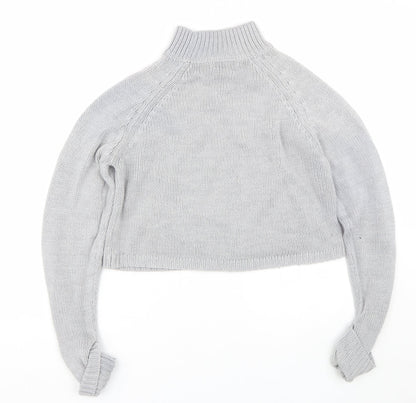 Womens UK Size M Preworn Grey Pullover Jumper