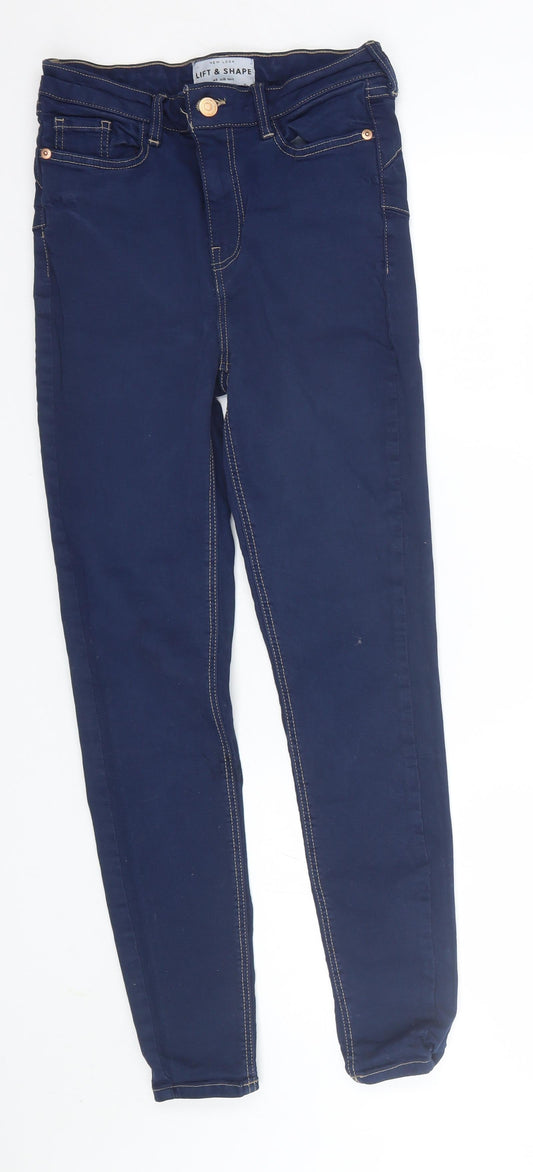 New Look Womens Blue  Denim Skinny Jeans Size 8 L26 in