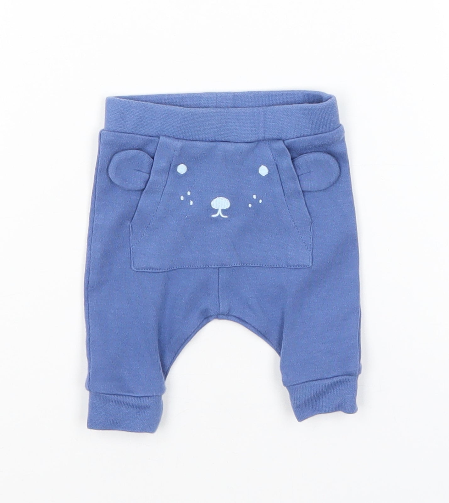 M&S Baby Blue   Jogger Trousers Size Newborn