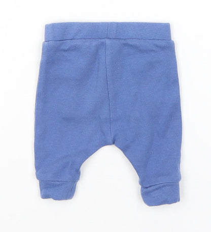M&S Baby Blue   Jogger Trousers Size Newborn