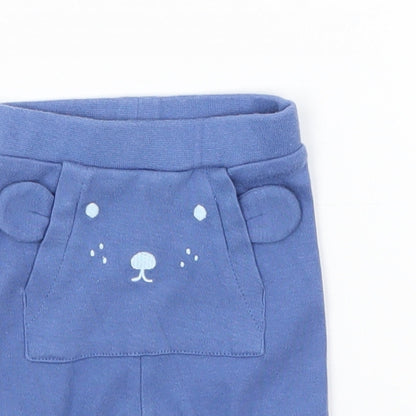 M&S Baby Blue   Jogger Trousers Size Newborn