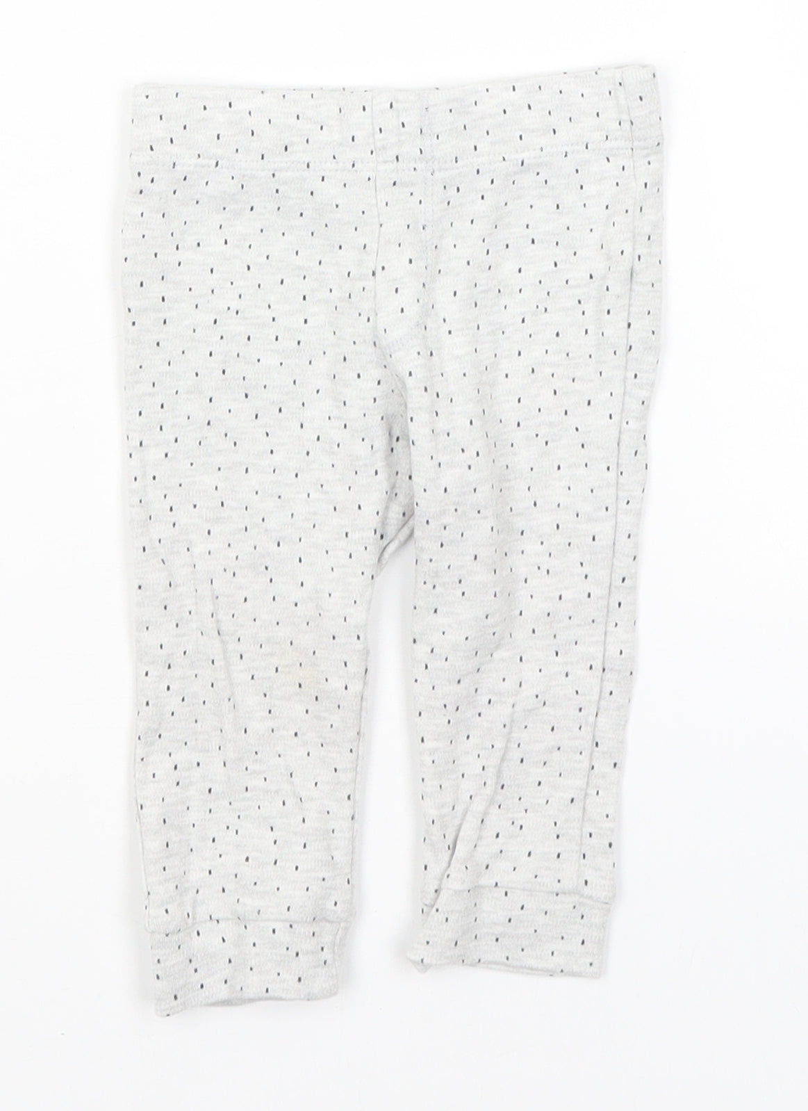 F&F Baby Grey Spotted  Jogger Trousers Size 6-9 Months