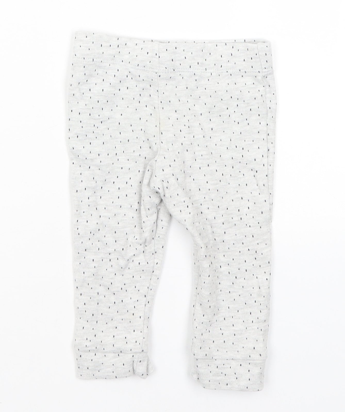 F&F Baby Grey Spotted  Jogger Trousers Size 6-9 Months