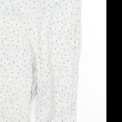 F&F Baby Grey Spotted  Jogger Trousers Size 6-9 Months