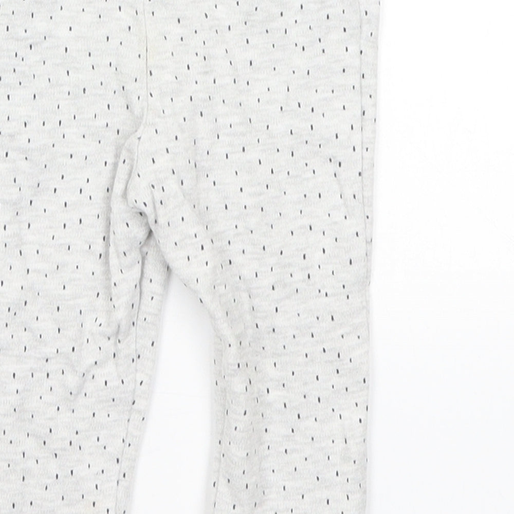 F&F Baby Grey Spotted  Jogger Trousers Size 6-9 Months