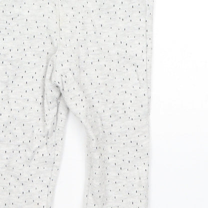 F&F Baby Grey Spotted  Jogger Trousers Size 6-9 Months