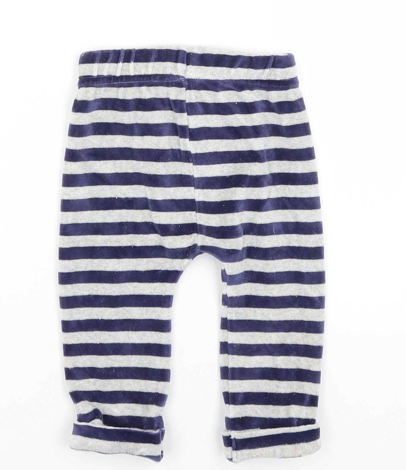 Nutmeg  Blue Striped  Sweatpants Trousers Size 6-9 Months