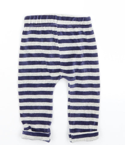 Nutmeg  Blue Striped  Sweatpants Trousers Size 6-9 Months