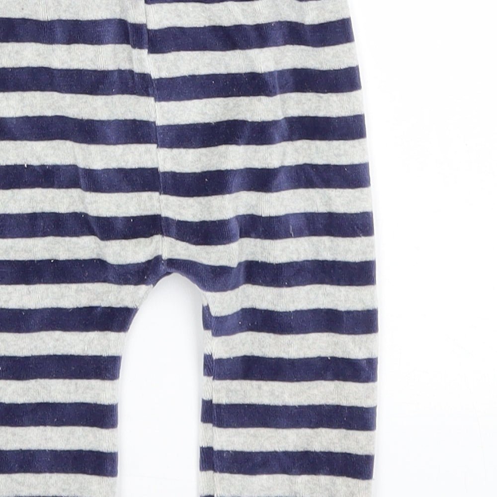 Nutmeg  Blue Striped  Sweatpants Trousers Size 6-9 Months