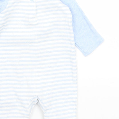 Disney Baby Baby Blue Striped  Babygrow One-Piece Size Newborn  - Mickey Mouse