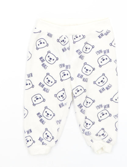 Lupilu Baby White   Sweatpants Trousers Size 3-6 Months  - Bear Hugs