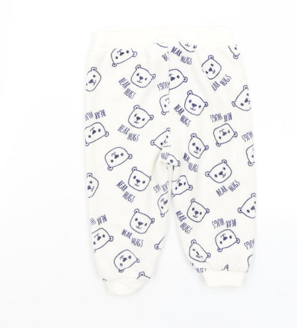 Lupilu Baby White   Sweatpants Trousers Size 3-6 Months  - Bear Hugs