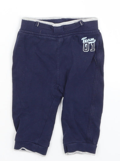 George Baby Blue   Jogger Trousers Size 6-9 Months