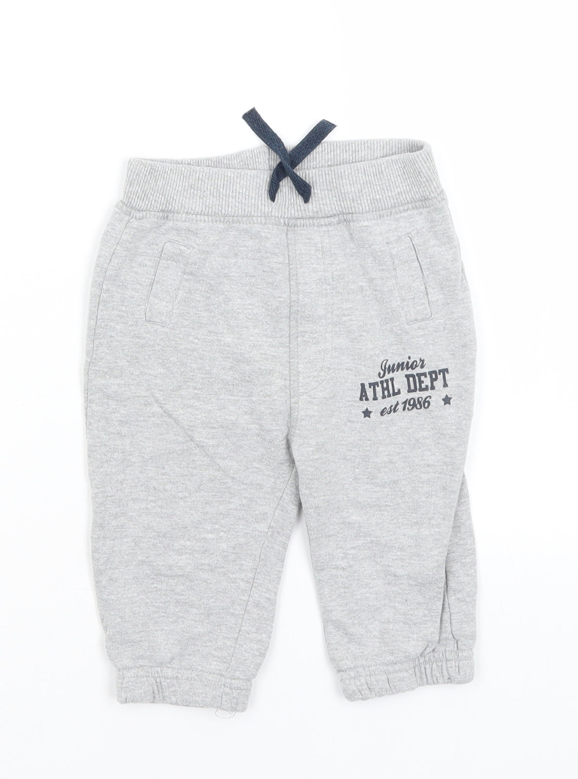 Peacocks Baby Baby Grey   Jogger Trousers Size 6-9 Months