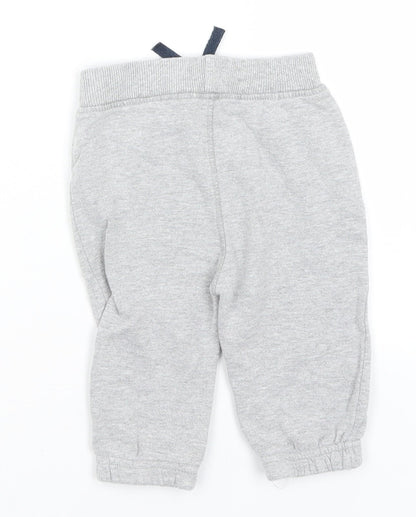 Peacocks Baby Baby Grey   Jogger Trousers Size 6-9 Months