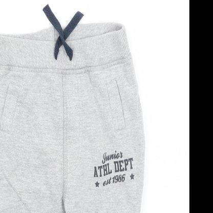 Peacocks Baby Baby Grey   Jogger Trousers Size 6-9 Months