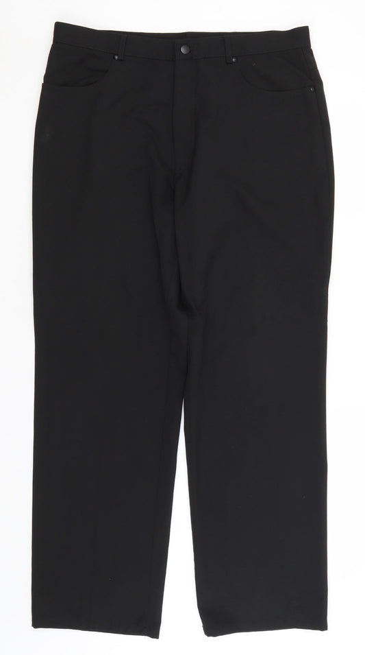 Moto Mens Black   Dress Pants Trousers Size 36 in L31 in