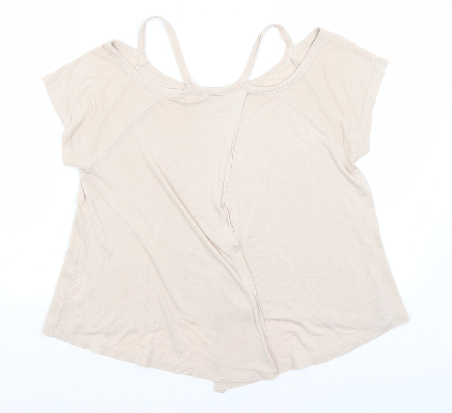 Womens UK Size 10 Internationale Pink Basic T-Shirt